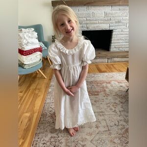Vintage hand made White Eyelet Dress